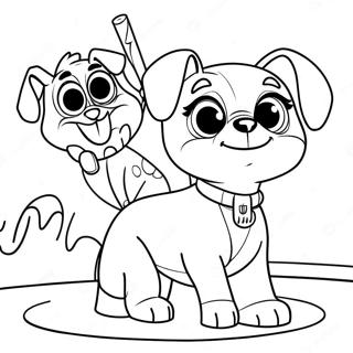 Puppy Dog Pals Adventure Coloring Page 4381-3535