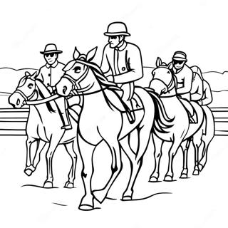 Derby Horse Racing Coloring Page 43822-36459