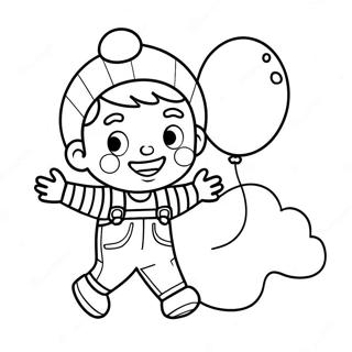 Balloon Boy Coloring Pages