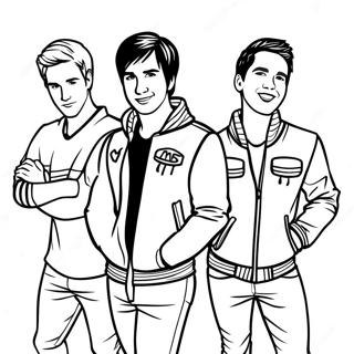 Big Time Rush Coloring Pages