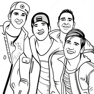 Big Time Rush Band Members Coloring Page 43853-36478