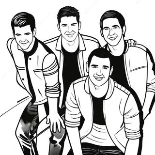 Big Time Rush Band Members Coloring Page 43853-36479