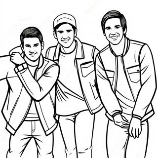 Big Time Rush Band Members Coloring Page 43853-36480