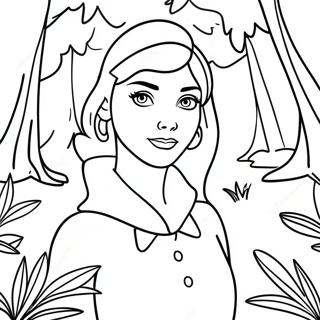 Audrey Descendants In Magical Forest Coloring Page 43883-36505