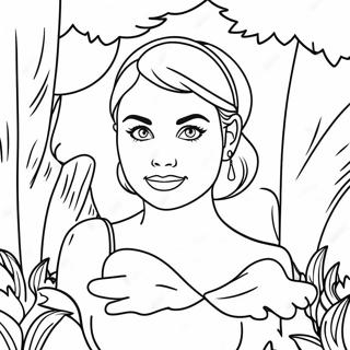 Audrey Descendants In Magical Forest Coloring Page 43883-36506