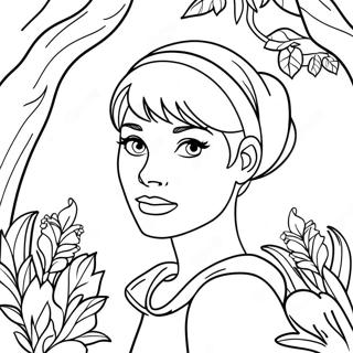 Audrey Descendants In Magical Forest Coloring Page 43883-36508