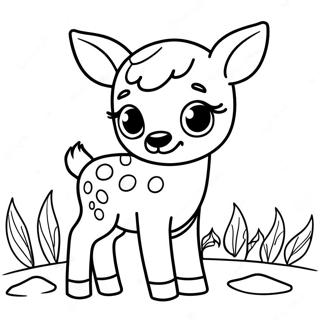 Fawn Coloring Pages