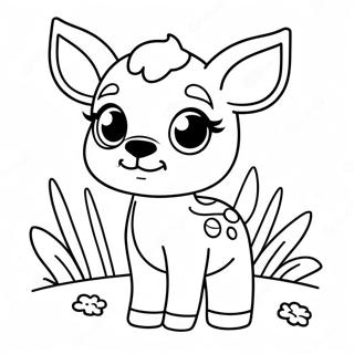 Cute Baby Fawn Coloring Page 43893-36512