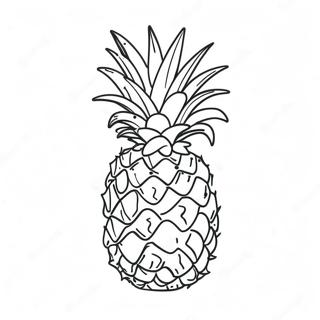 Pineapple Coloring Page 4390-3539