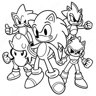 Sonic Prime Nine Characters Coloring Page 43943-36554