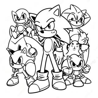 Sonic Prime Nine Characters Coloring Page 43943-36555