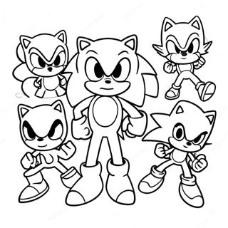 Sonic Prime Nine Characters Coloring Page 43943-36556