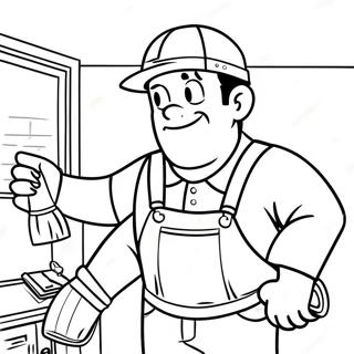 Handyman Hal Coloring Page 43952-36558