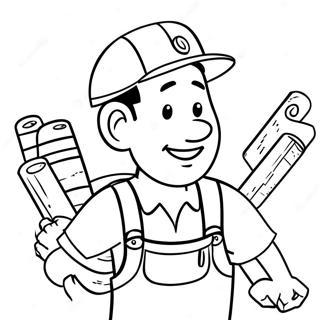 Handyman Hal Coloring Page 43952-36560