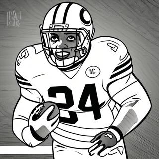 Nick Chubb Coloring Page 43972-36583