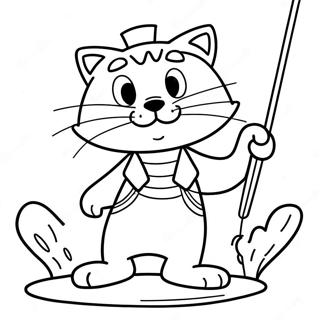 Big The Cat Fishing Adventure Coloring Page 43983-36578