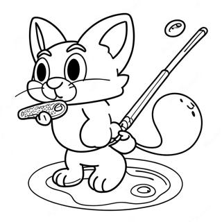 Big The Cat Fishing Adventure Coloring Page 43983-36579