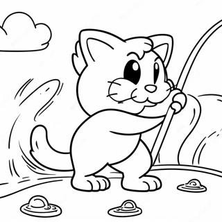 Big The Cat Fishing Adventure Coloring Page 43983-36580