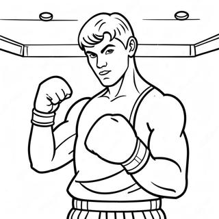 Jake Paul In Boxing Stance Coloring Page 43993-36594