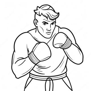 Jake Paul In Boxing Stance Coloring Page 43993-36595