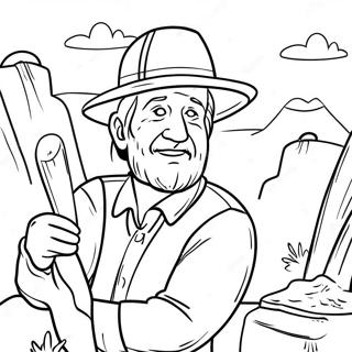 Gold Rush Miner Coloring Page 44012-36602