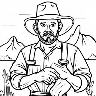 Gold Rush Miner Coloring Page 44012-36603