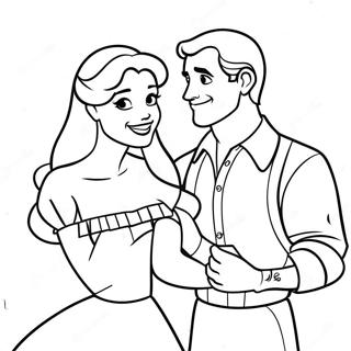 Disney Couples Coloring Pages