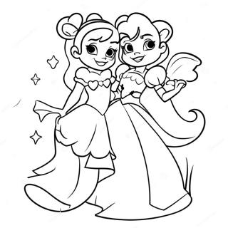 Magical Disney Couples Coloring Page 44023-36618