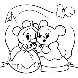 Magical Disney Couples Coloring Page 44023-36619