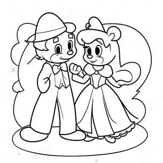 Magical Disney Couples Coloring Page 44023-36620