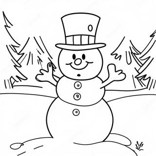 Frosty The Snowman Coloring Page 44032-36622