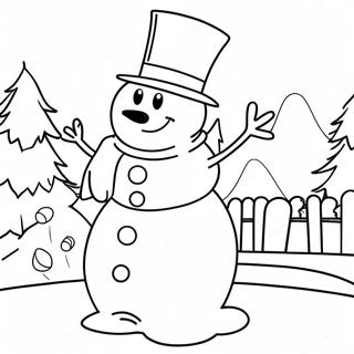 Frosty The Snowman Coloring Page 44032-36624