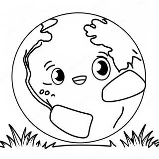 Cute Earth Day Coloring Page 44072-36654