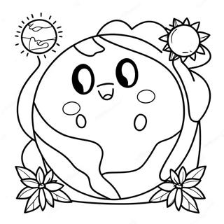 Cute Earth Day Coloring Page 44072-36656