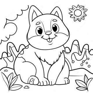 Adorable Earth Day Animals Coloring Page 44073-36657