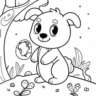 Adorable Earth Day Animals Coloring Page 44073-36660