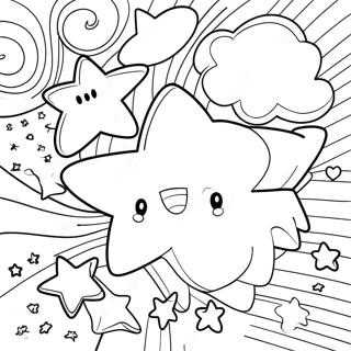 Twinkling Stars Night Sky Coloring Page 44093-36678