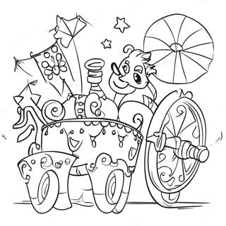 Colorful Carnival Parade Coloring Page 44123-36701