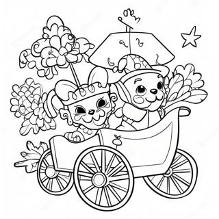 Colorful Carnival Parade Coloring Page 44123-36702