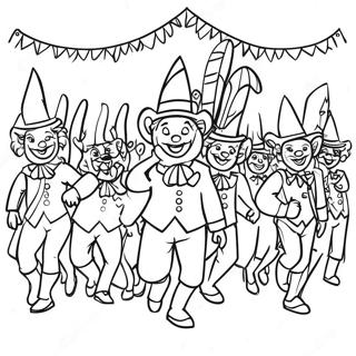 Colorful Carnival Parade Coloring Page 44123-36703