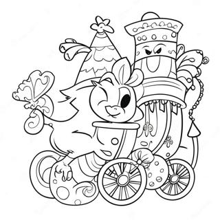 Colorful Carnival Parade Coloring Page 44123-36704