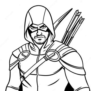 Green Arrow Coloring Page 44142-36712