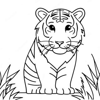 Majestic Endangered Tigers Coloring Page 44163-36732