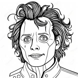 Edward Scissorhands Coloring Pages