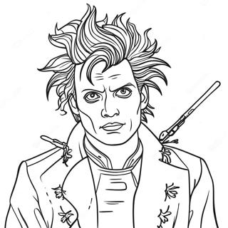 Edward Scissorhands Coloring Page 44172-36735