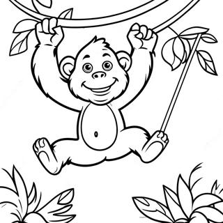 Orangutan Coloring Pages