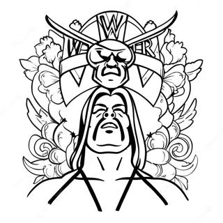 Wwe Coloring Page 4420-3564