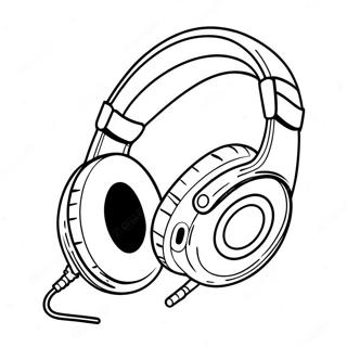 Headphones Coloring Page 44222-36780