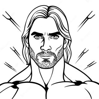 Seth Rollins Wwe Coloring Page 44232-36790