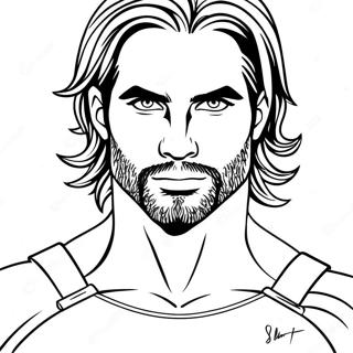 Seth Rollins Wwe Coloring Page 44232-36791